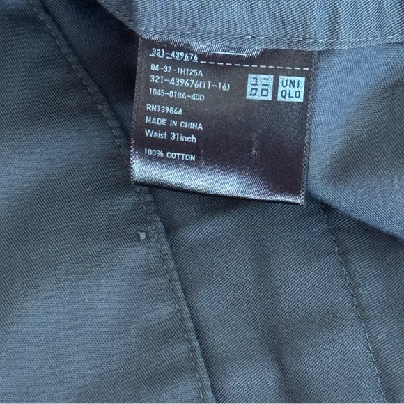 Uniqlo x Jil Sander +J Gray Cotton Pleated Pants, US 31 - Picture 6 of 9